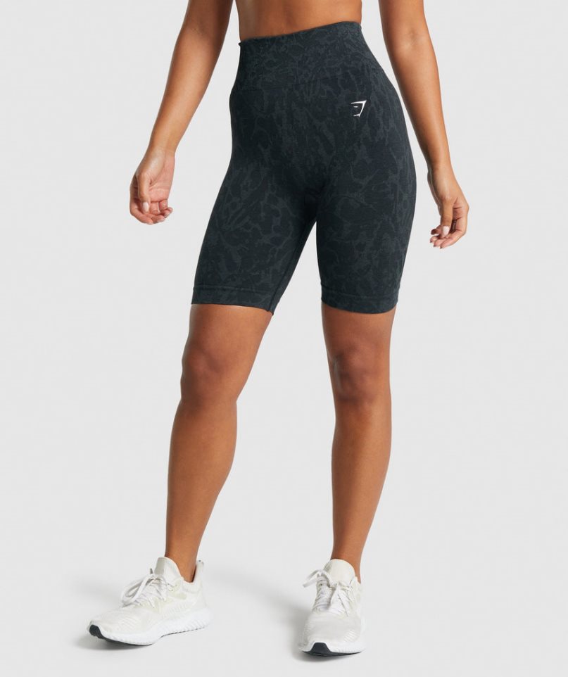 Pantalones Cortos Gymshark Adapt Animal Seamless Cycling Mujer Negras | ES9602-JL