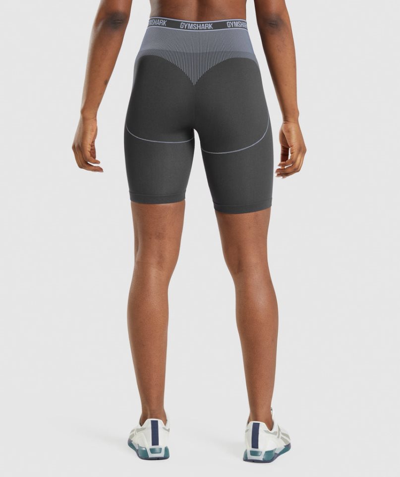 Pantalones Cortos Gymshark Apex Seamless High Rise Mujer Negras | ES6947-JX