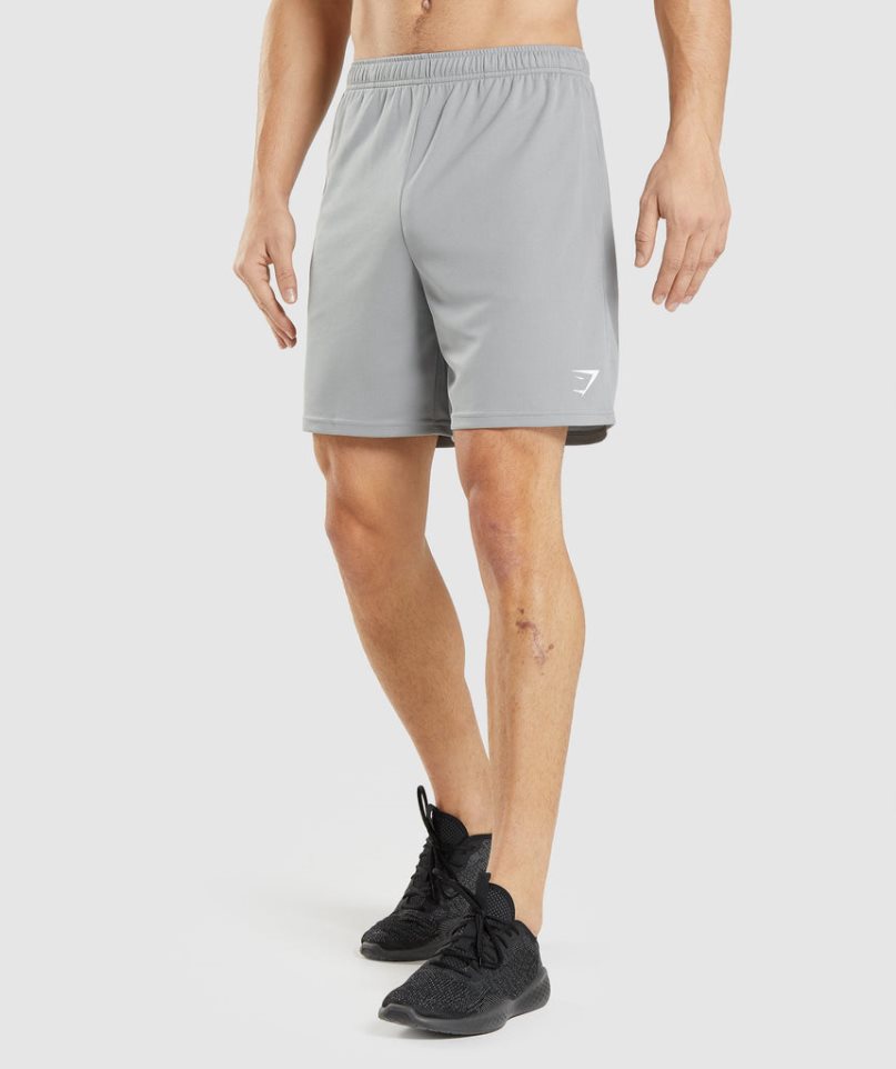 Pantalones Cortos Gymshark Arrival De Punto Hombre Gris | ES9354-OT