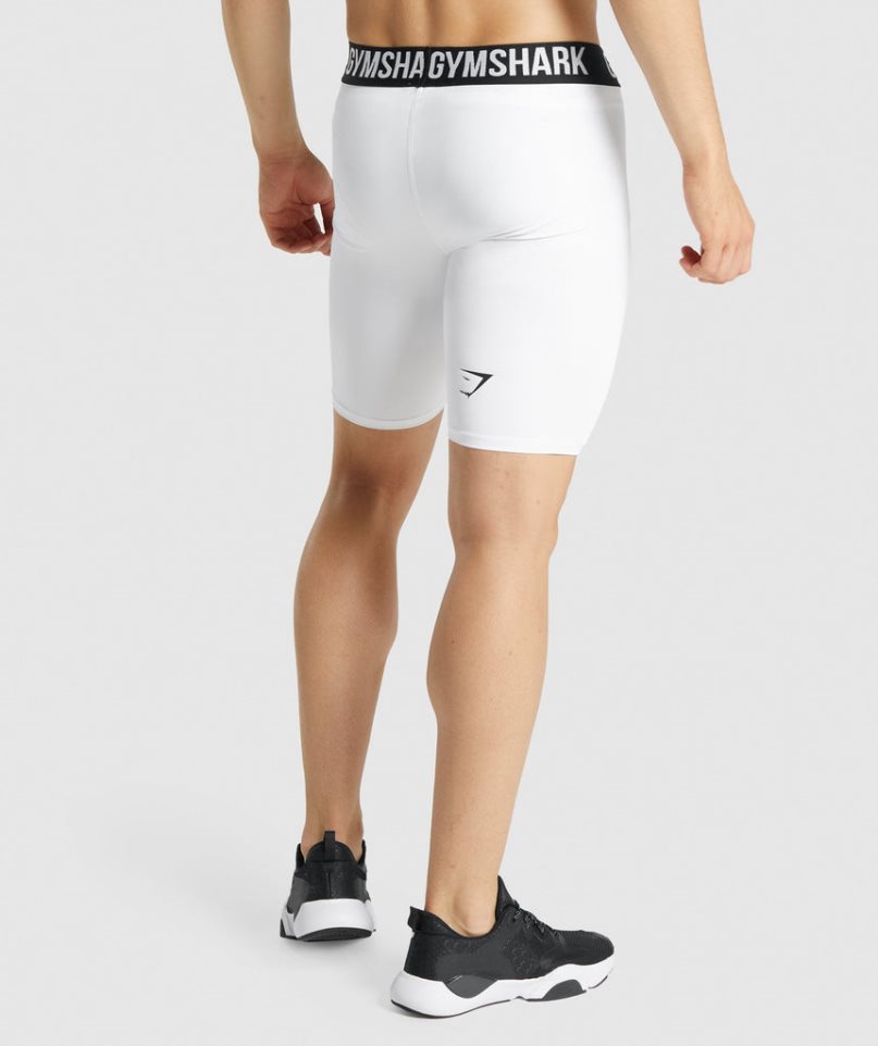 Pantalones Cortos Gymshark Element Baselayer Hombre Blancas | ES5168-DC