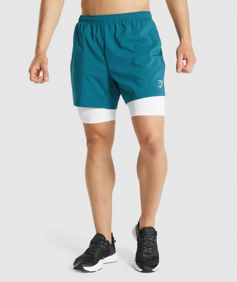 Pantalones Cortos Gymshark Element Baselayer Hombre Blancas | ES5168-DC