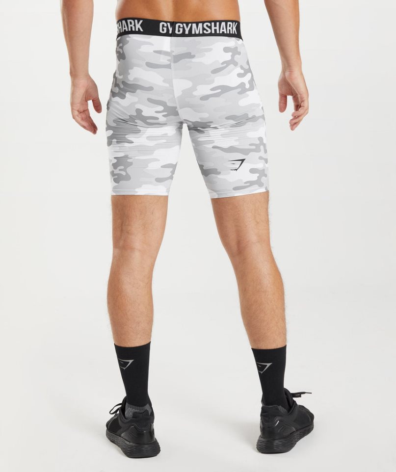 Pantalones Cortos Gymshark Element Baselayer Hombre Camuflaje | ES6031-YX