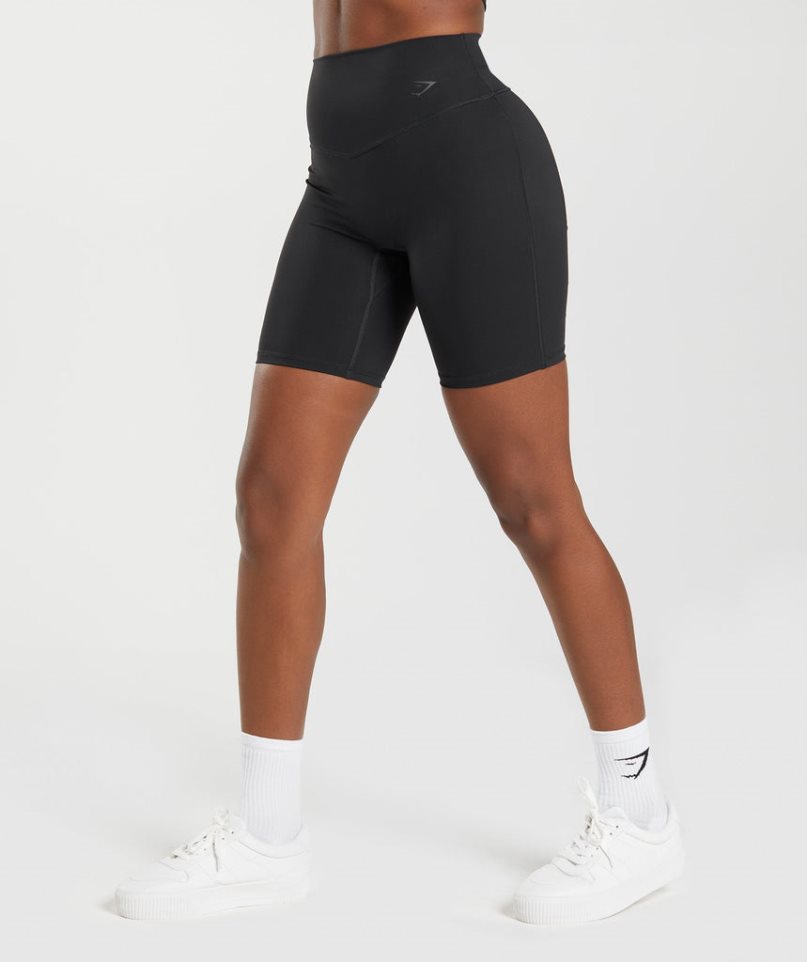 Pantalones Cortos Gymshark Elevate Cycling Mujer Negras | ES8152-UH