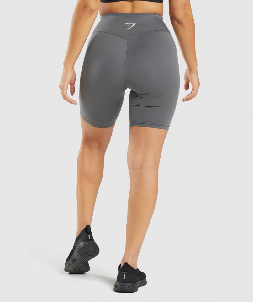 Pantalones Cortos Gymshark Entrenamiento Cycling Mujer Gris | ES1649-RH