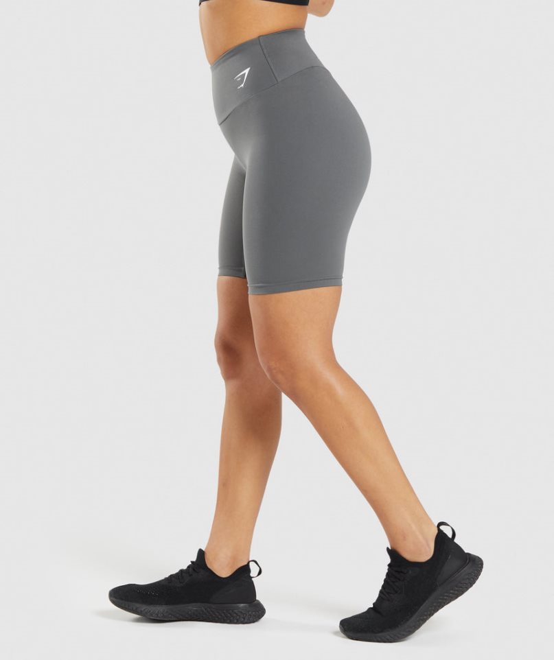 Pantalones Cortos Gymshark Entrenamiento Cycling Mujer Gris | ES1649-RH