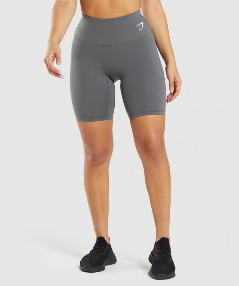 Pantalones Cortos Gymshark Entrenamiento Cycling Mujer Gris | ES1649-RH