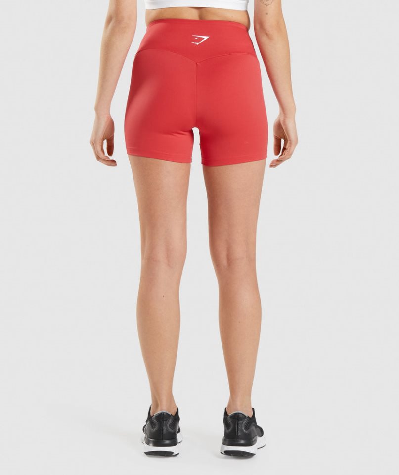 Pantalones Cortos Gymshark Entrenamiento Mujer Rojas | ES1923-NQ