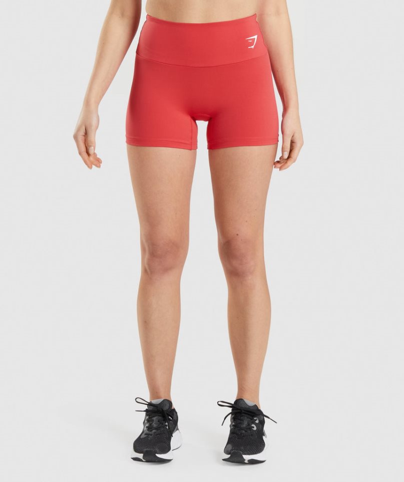 Pantalones Cortos Gymshark Entrenamiento Mujer Rojas | ES1923-NQ