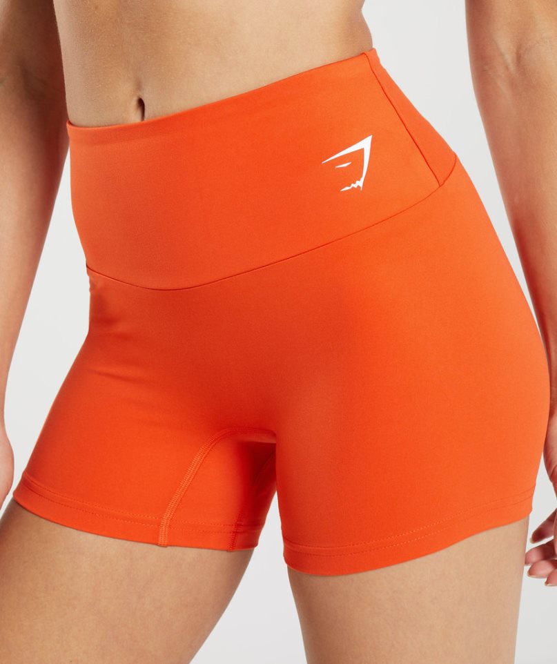 Pantalones Cortos Gymshark Entrenamiento Tight Mujer Naranjas | ES6123-MY