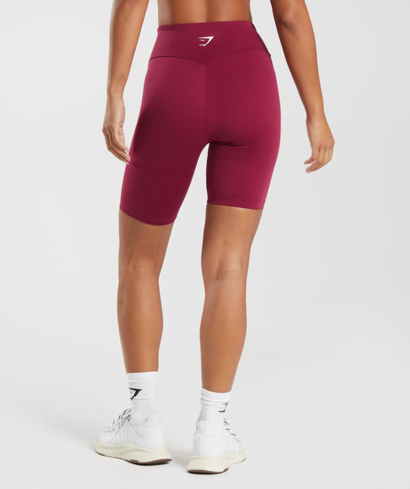 Pantalones Cortos Gymshark Entrenamiento Cycling Mujer Fucsia | ES8513-BY