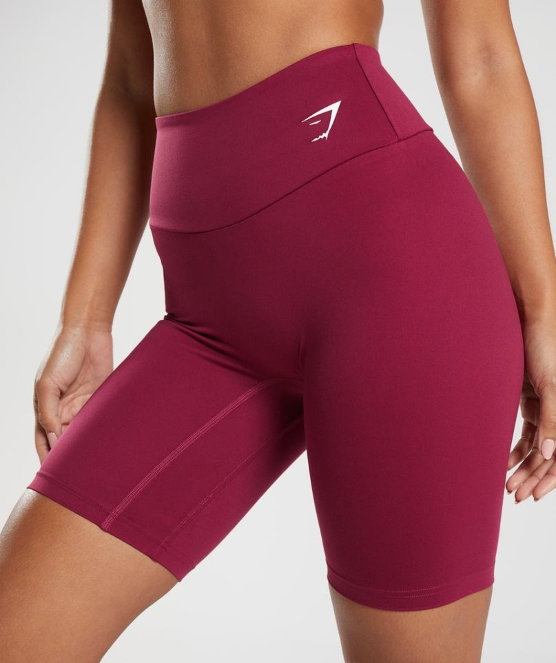 Pantalones Cortos Gymshark Entrenamiento Cycling Mujer Fucsia | ES8513-BY