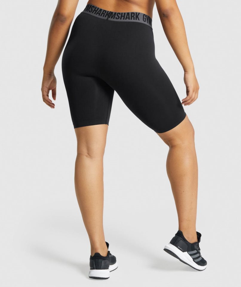 Pantalones Cortos Gymshark Fit Seamless Cycling Mujer Negras | ES8371-JH