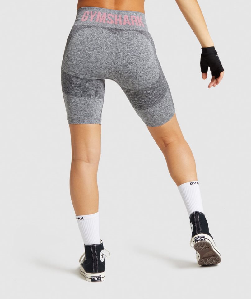 Pantalones Cortos Gymshark Flex Cycling Mujer Gris | ES7324-EA