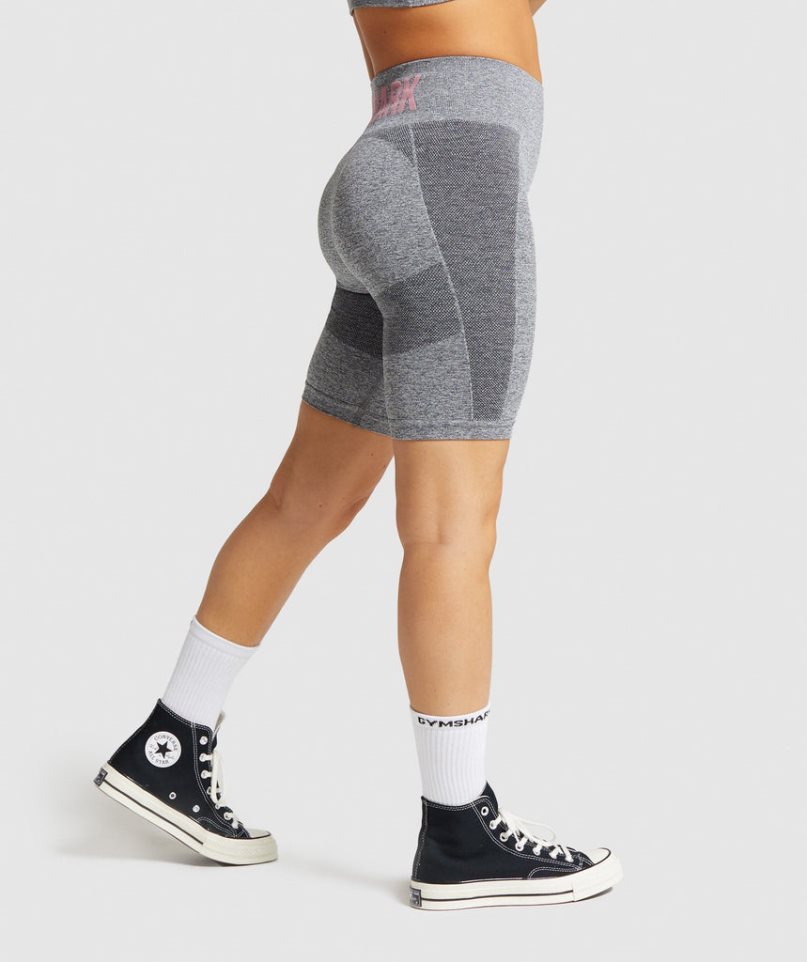 Pantalones Cortos Gymshark Flex Cycling Mujer Gris | ES7324-EA