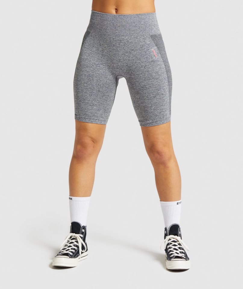 Pantalones Cortos Gymshark Flex Cycling Mujer Gris | ES7324-EA