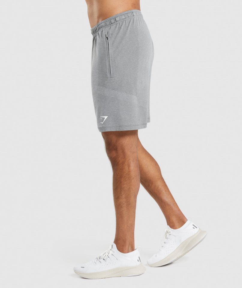 Pantalones Cortos Gymshark Vital Light Hombre Gris | ES0496-PV