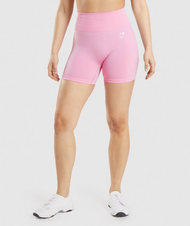 Pantalones Cortos Gymshark Vital Seamless 2.0 Mujer Rosas | ES7201-HY