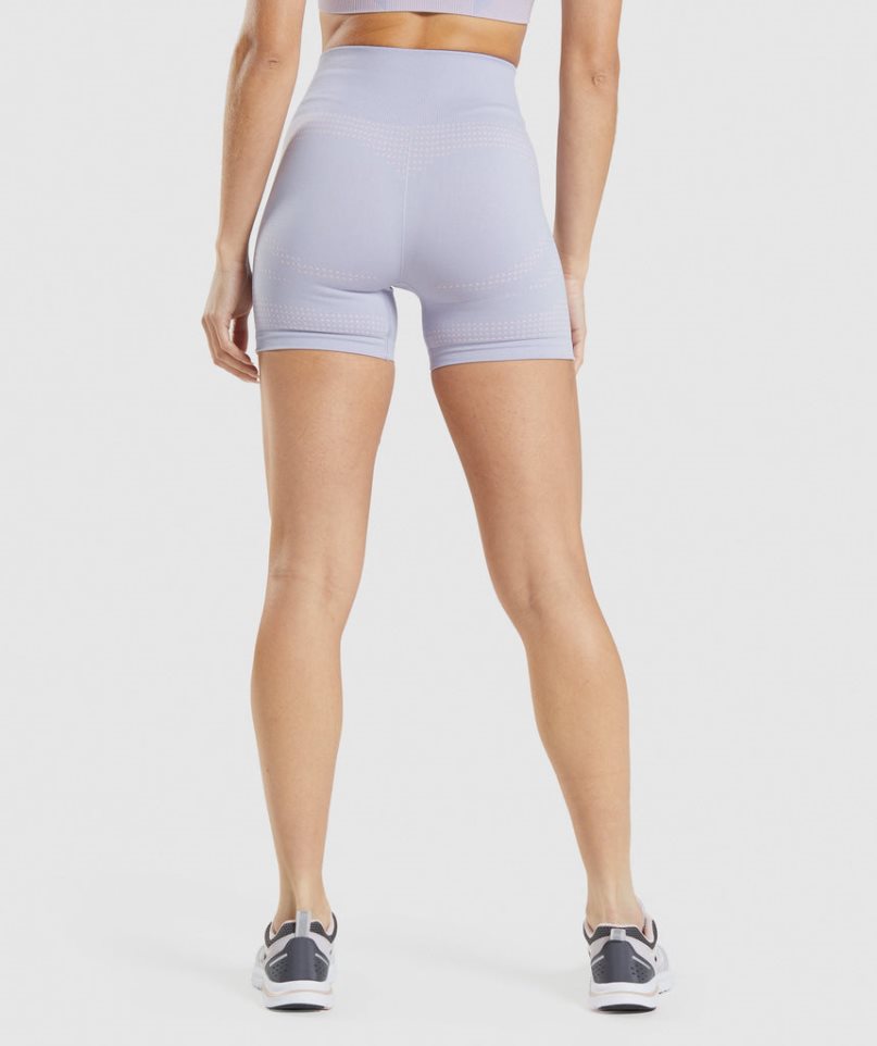 Pantalones Cortos Gymshark Vital Seamless 2.0 Mujer Azules Claro | ES7213-PH