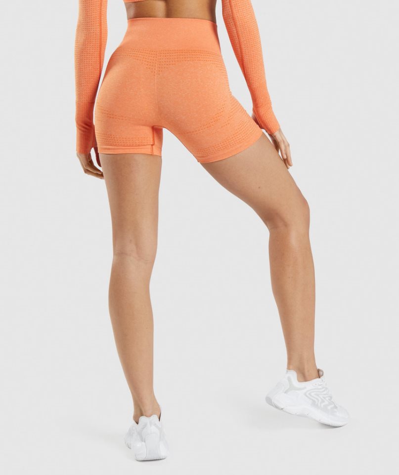 Pantalones Cortos Gymshark Vital Seamless 2.0 Mujer Naranjas | ES7812-KP