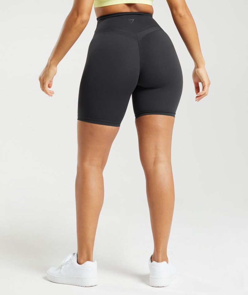 Pantalones Cortos Gymshark Whitney Cycling Mujer Negras | ES6431-LK