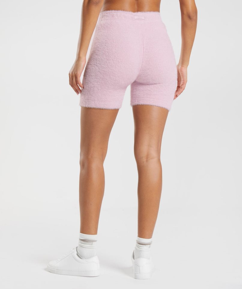 Pantalones Cortos Gymshark Whitney Eyelash Knit Mujer Rosas | ES3015-VY