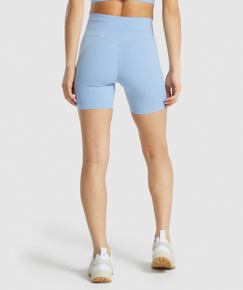 Pantalones Cortos Gymshark Whitney Mesh Mujer Azules | ES6489-KU