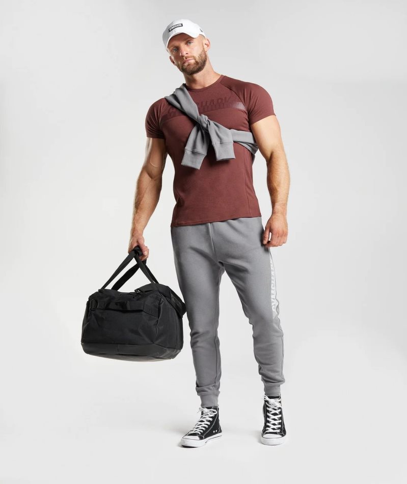 Pantalones Jogger Gymshark Bold React Hombre Gris | ES7460-YH