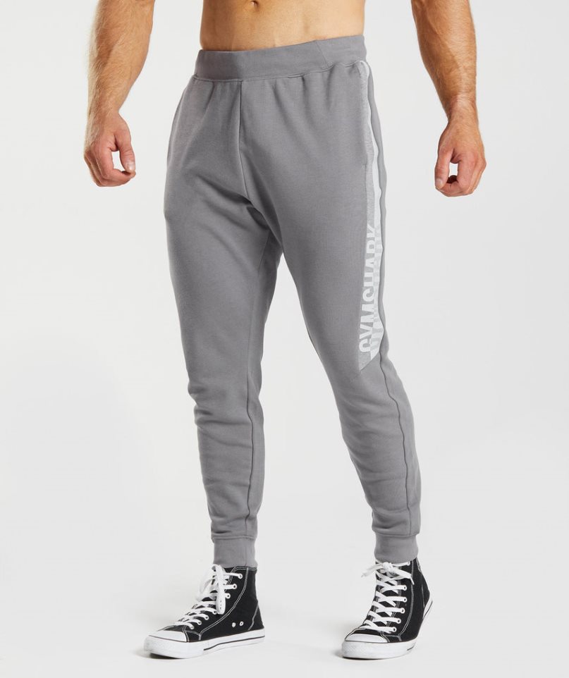 Pantalones Jogger Gymshark Bold React Hombre Gris | ES7460-YH