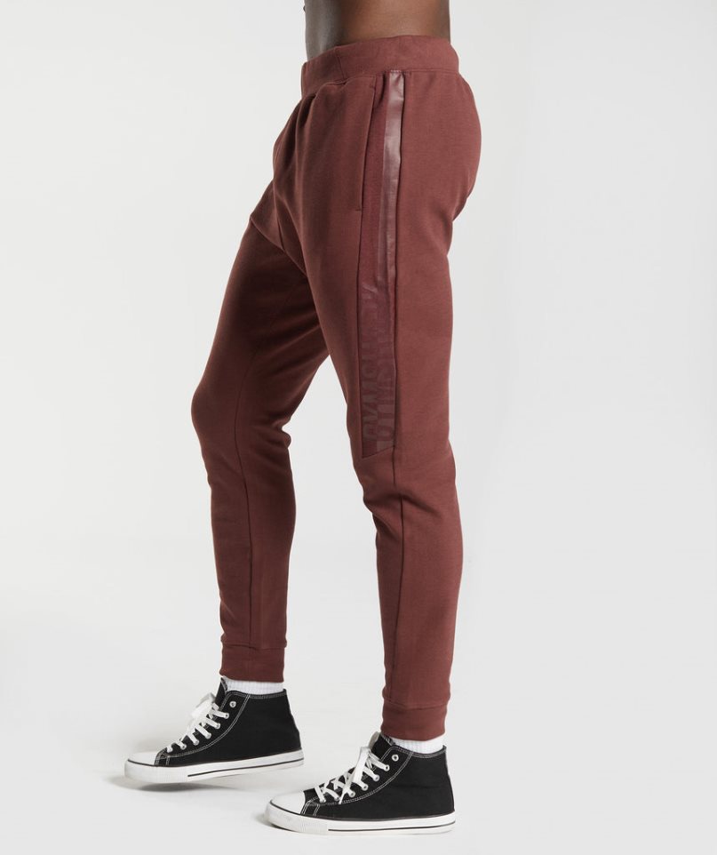 Pantalones Jogger Gymshark Bold React Hombre Marrones | ES9582-SY