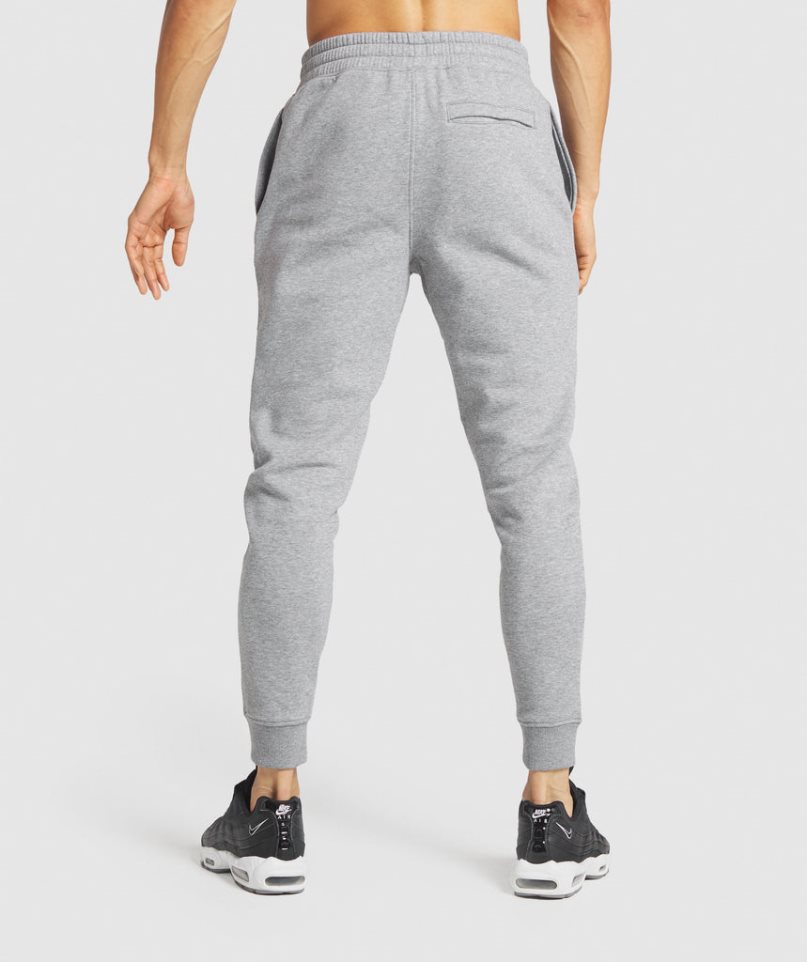 Pantalones Jogger Gymshark Crest Hombre Gris | ES0715-FE