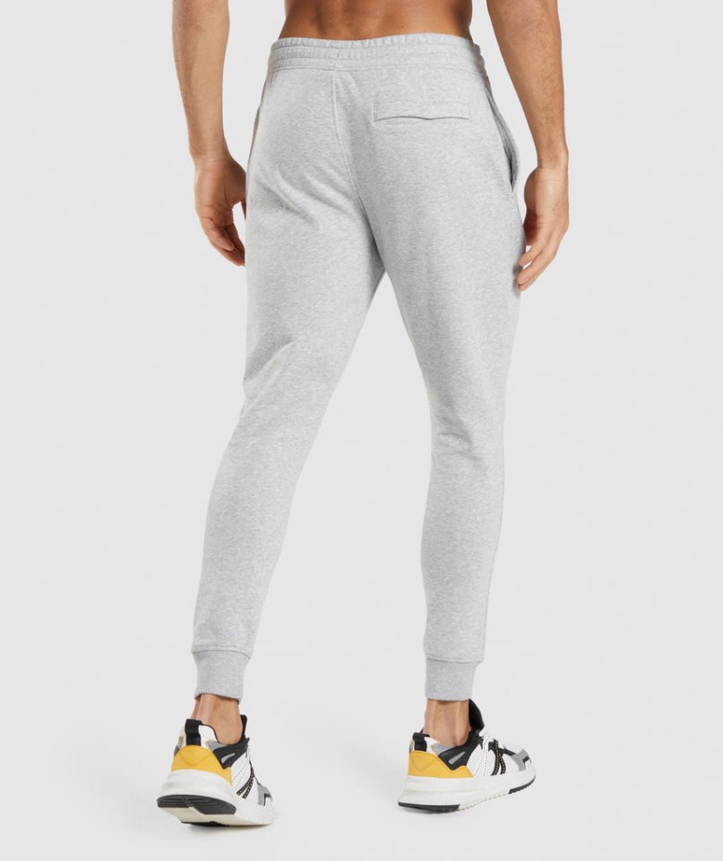 Pantalones Jogger Gymshark Crest Hombre Gris Claro | ES3517-TL