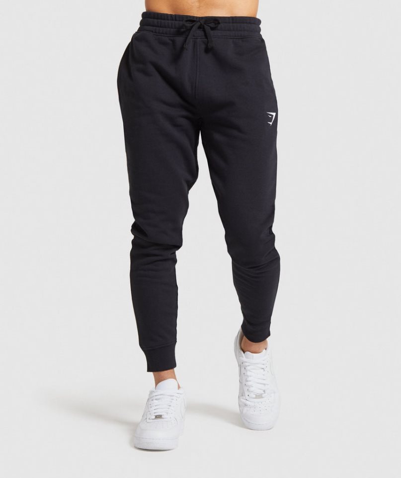 Pantalones Jogger Gymshark Crest Hombre Negras | ES6827-ED