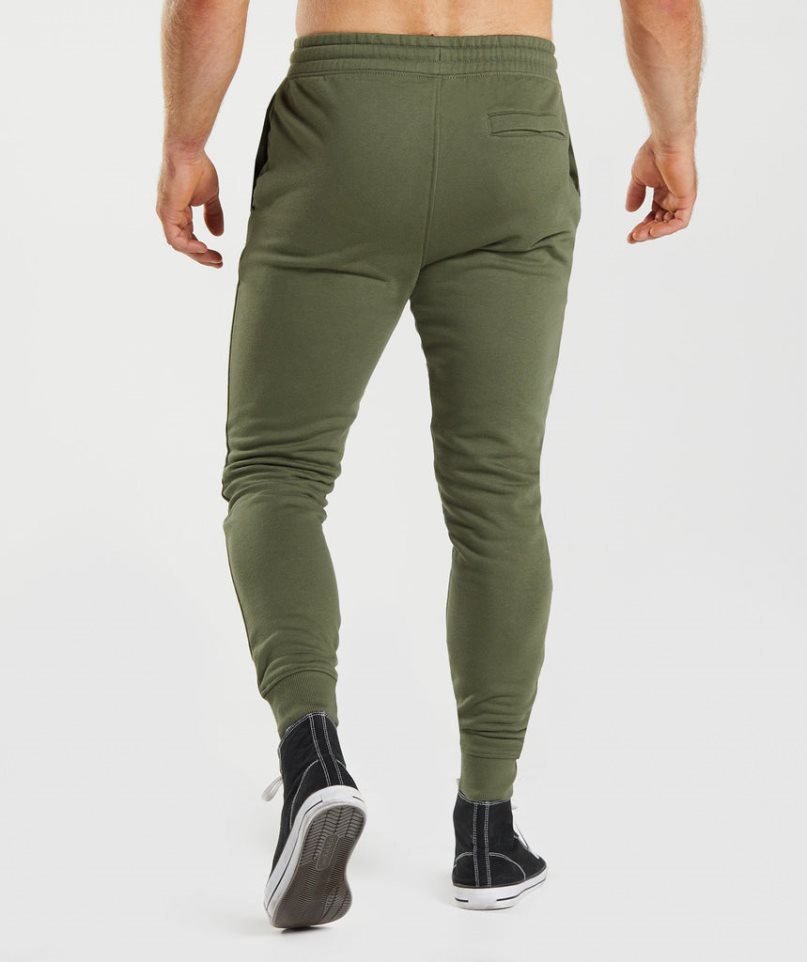 Pantalones Jogger Gymshark Crest Hombre Verde Oliva | ES9238-FC