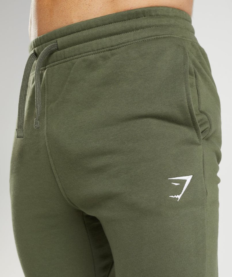 Pantalones Jogger Gymshark Crest Hombre Verde Oliva | ES9238-FC