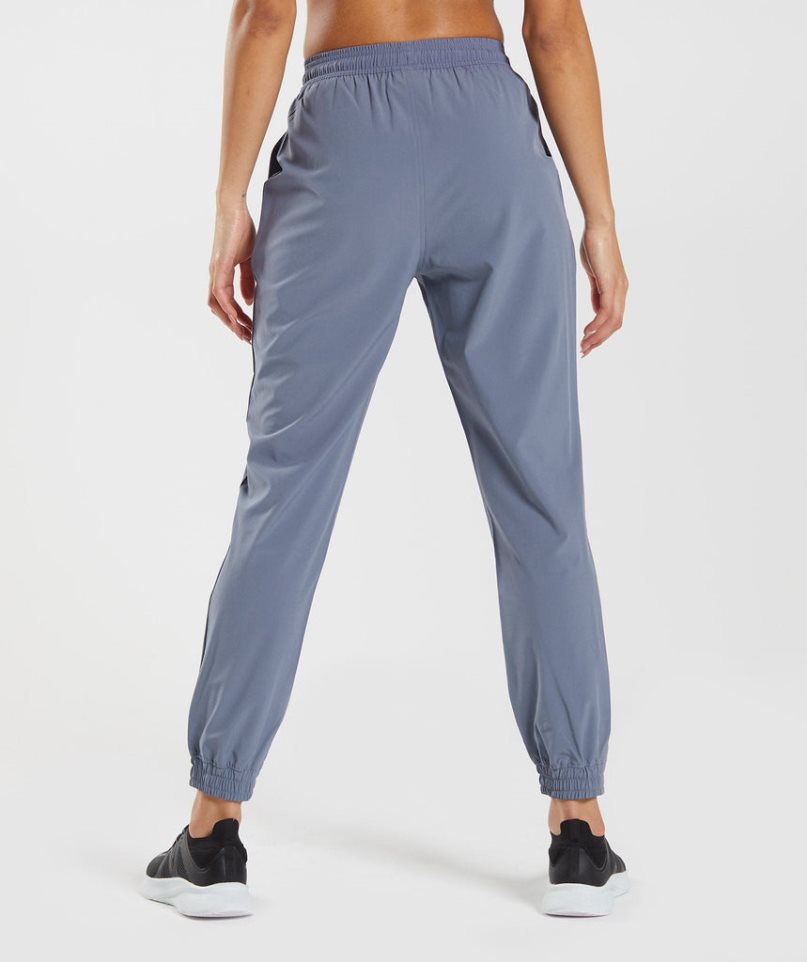 Pantalones Jogger Gymshark Entrenamiento Woven Mujer Azules | ES1052-RF