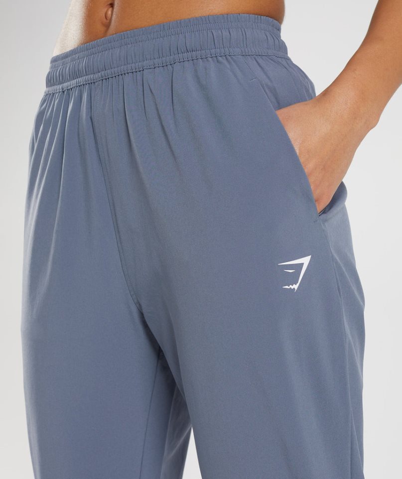 Pantalones Jogger Gymshark Entrenamiento Woven Mujer Azules | ES1052-RF