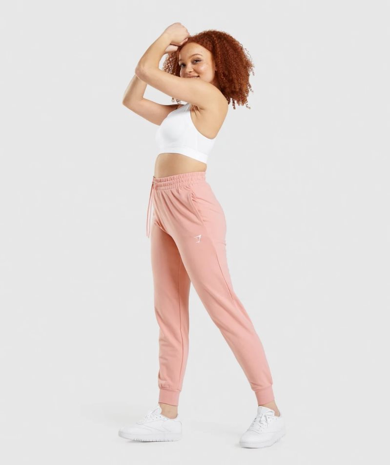 Pantalones Jogger Gymshark Entrenamiento Mujer Rosas | ES1287-ZU