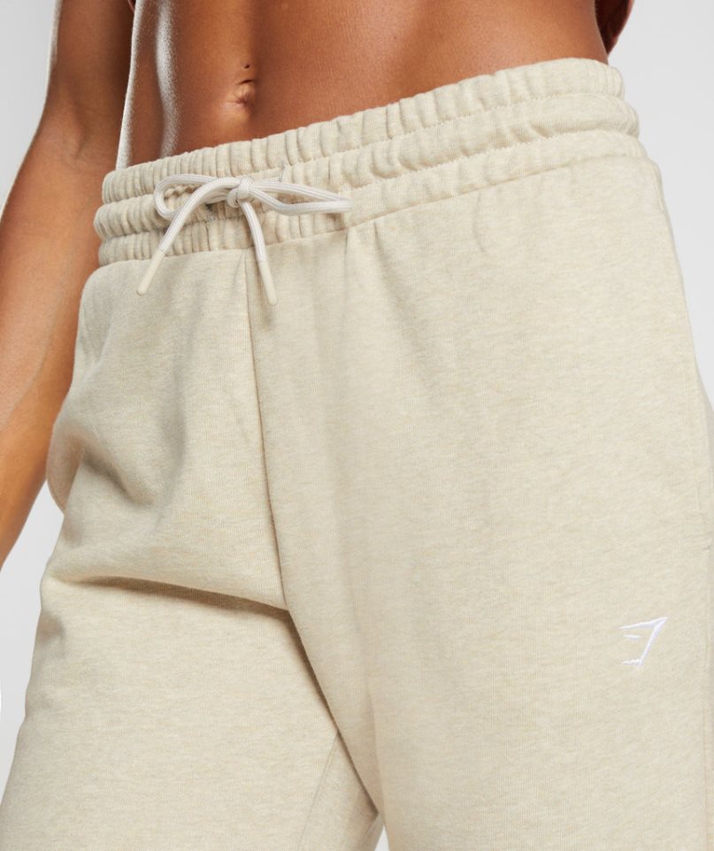 Pantalones Jogger Gymshark Entrenamiento Mujer Beige | ES3254-HO