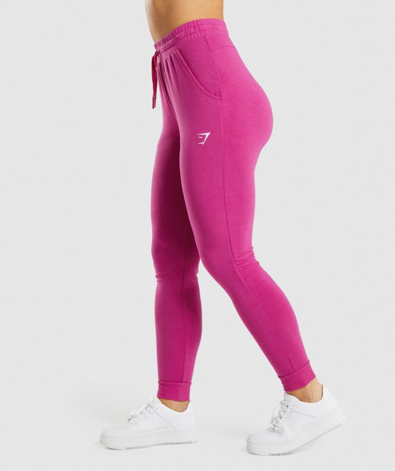 Pantalones Jogger Gymshark Entrenamiento Pippa Mujer Fucsia | ES3495-SV