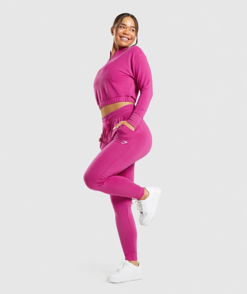 Pantalones Jogger Gymshark Entrenamiento Pippa Mujer Fucsia | ES3495-SV