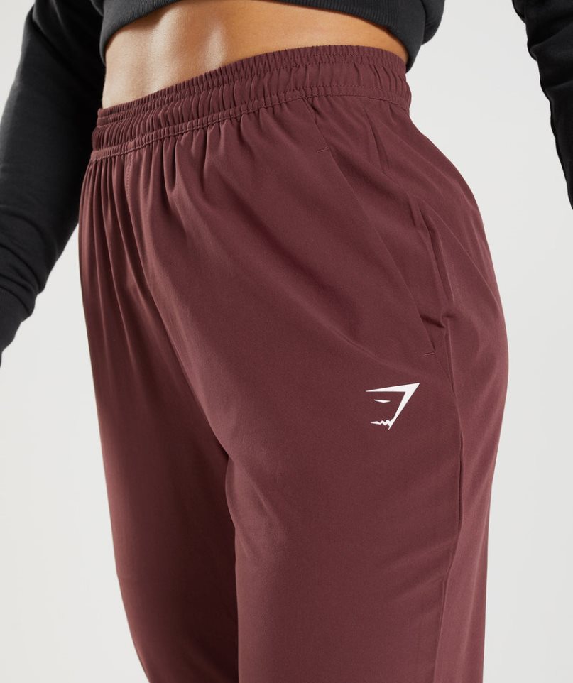 Pantalones Jogger Gymshark Entrenamiento Woven Mujer Marrones Oscuro | ES4825-JM