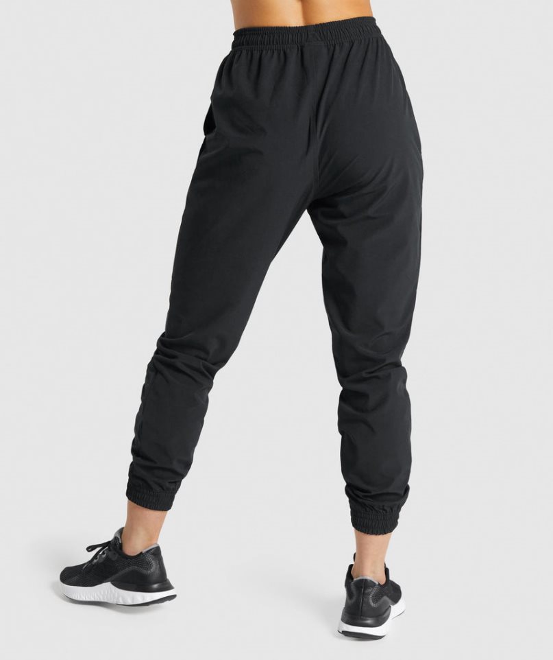 Pantalones Jogger Gymshark Entrenamiento Woven Mujer Negras | ES6725-KS