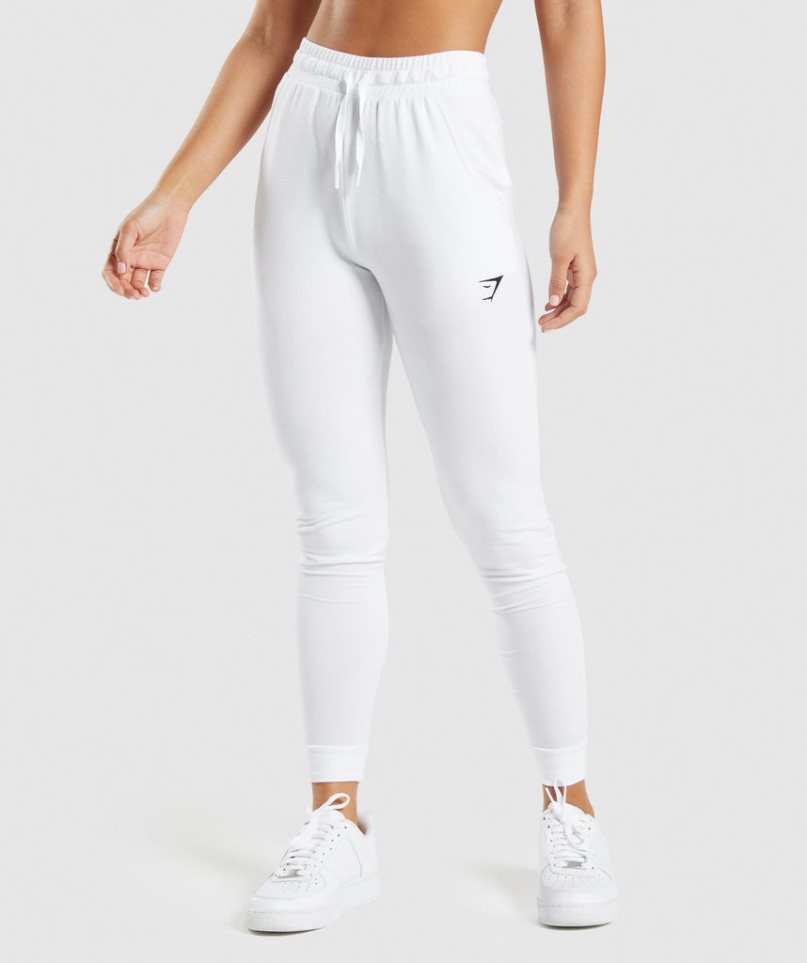 Pantalones Jogger Gymshark Entrenamiento Pippa Mujer Blancas | ES6845-VH