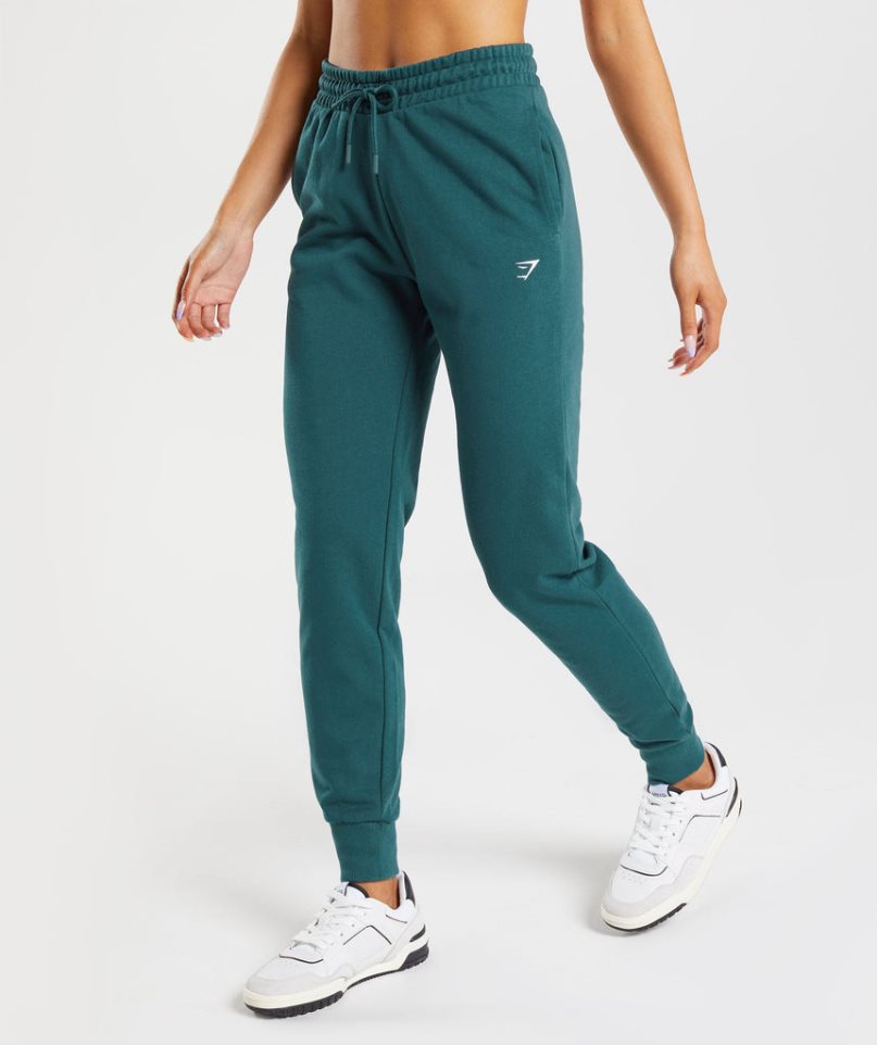 Pantalones Jogger Gymshark Entrenamiento Mujer Turquesa | ES6973-EC