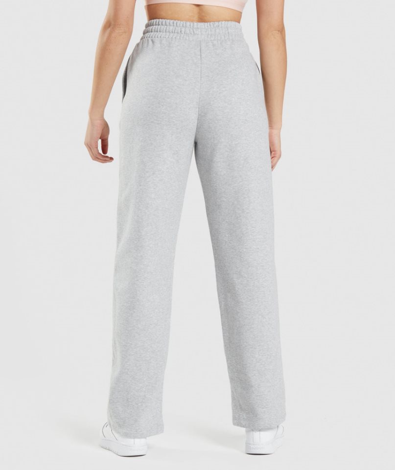 Pantalones Jogger Gymshark Entrenamiento Directo Leg Mujer Gris Claro | ES7560-DI