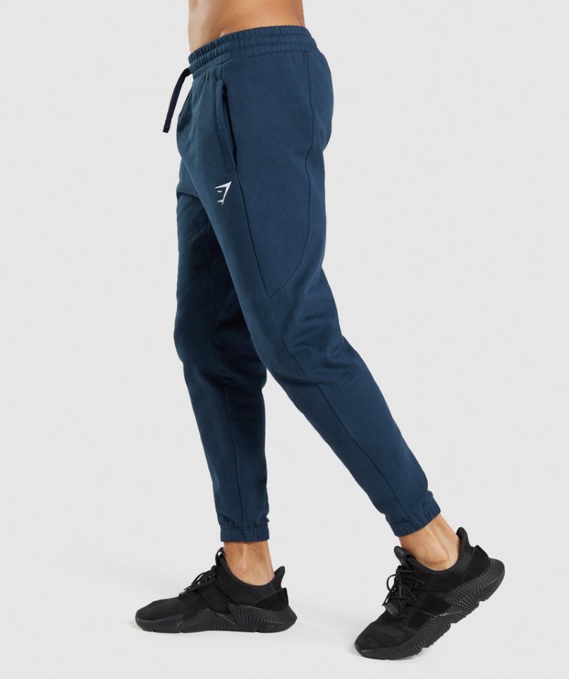 Pantalones Jogger Gymshark Essential Hombre Azul Marino | ES1062-FR