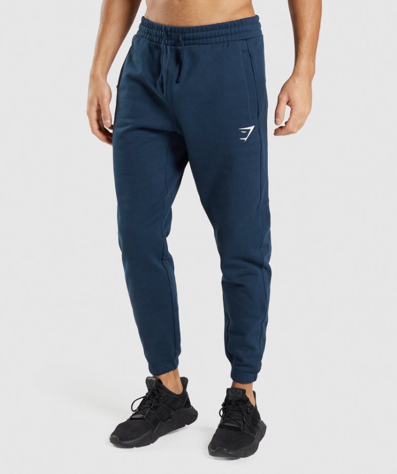 Pantalones Jogger Gymshark Essential Hombre Azul Marino | ES1062-FR