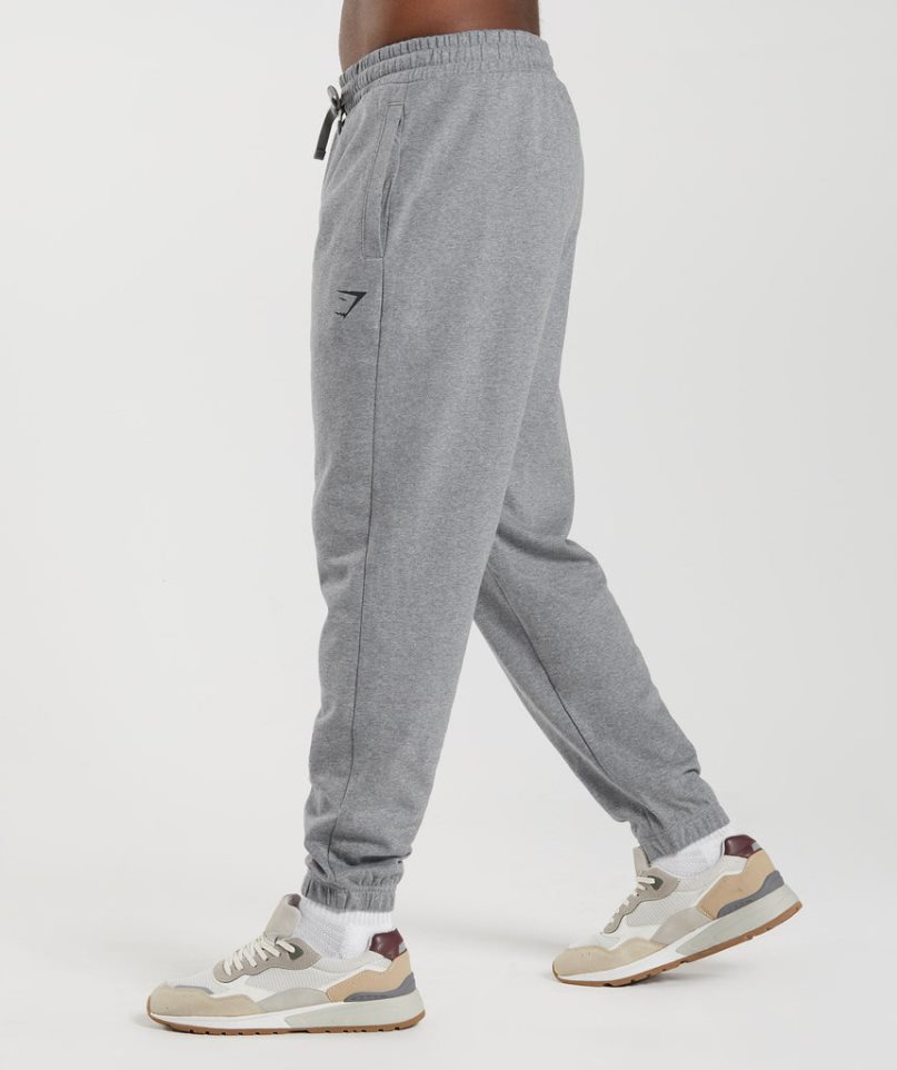 Pantalones Jogger Gymshark Essential Oversized Hombre Gris | ES5042-HQ