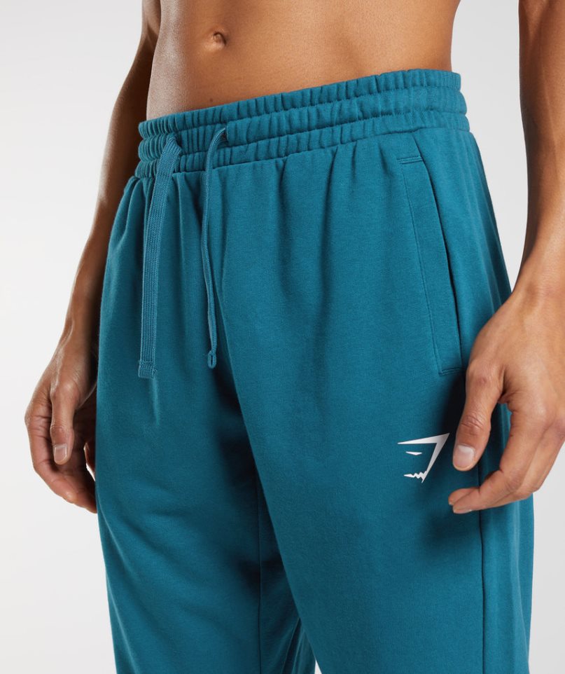 Pantalones Jogger Gymshark Essential Oversized Hombre Azules | ES5867-CU