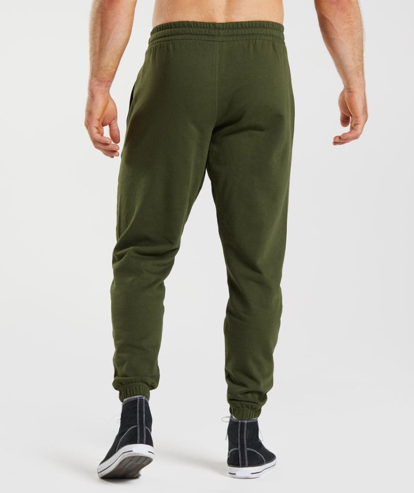 Pantalones Jogger Gymshark Essential Oversized Hombre Verde Oliva | ES9653-DK